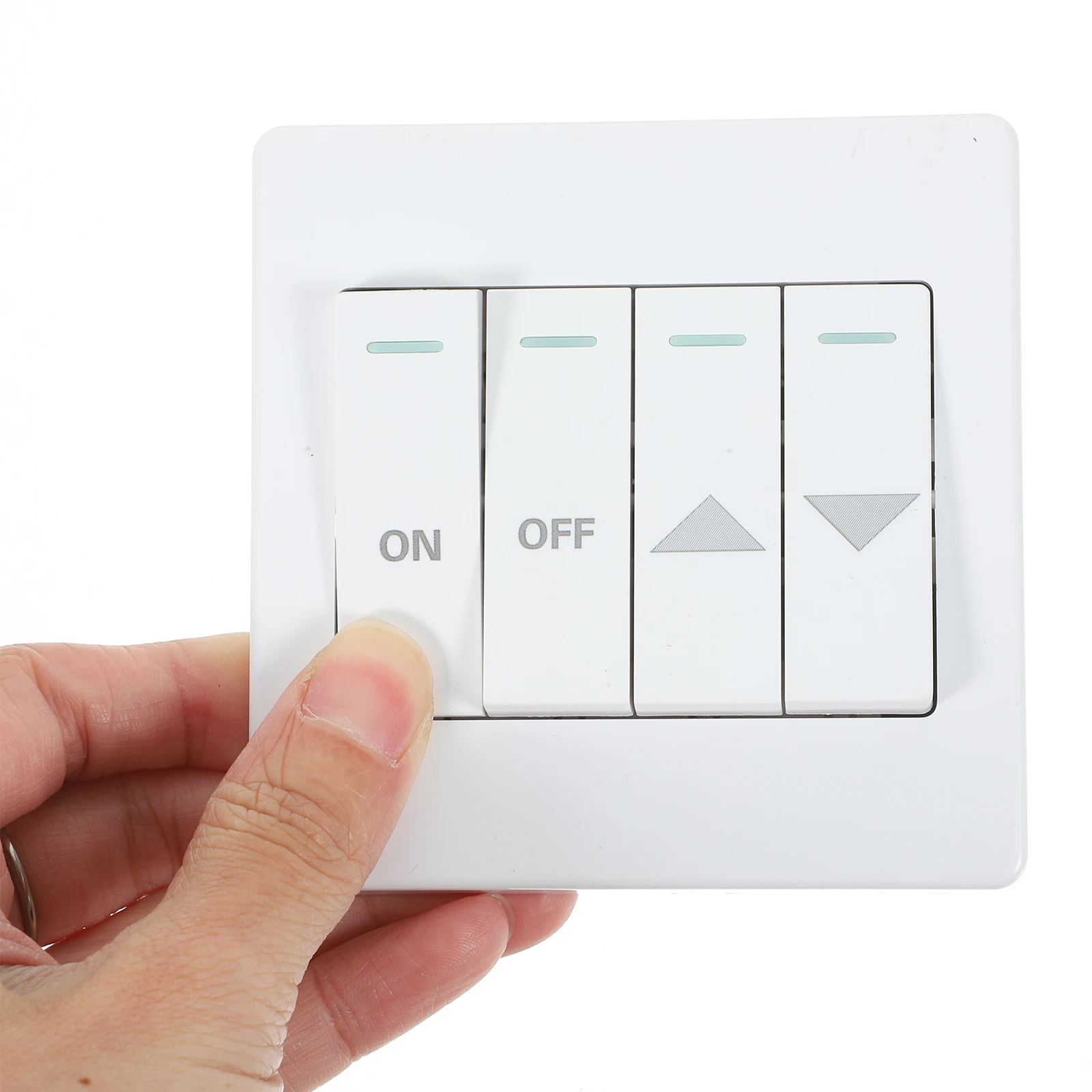 

Garage Door Switch 4-Button ABS High-Durability Commercial Garage Door Opener Panel Automatic Reset Wall Mount Button