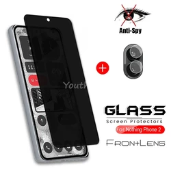 Privacy Screen Glass Nothing Phone 2 Glass Anti-Spy Protector Film Nothing Phone 2 Tempered Glass Camera Film Nothing Phone 2