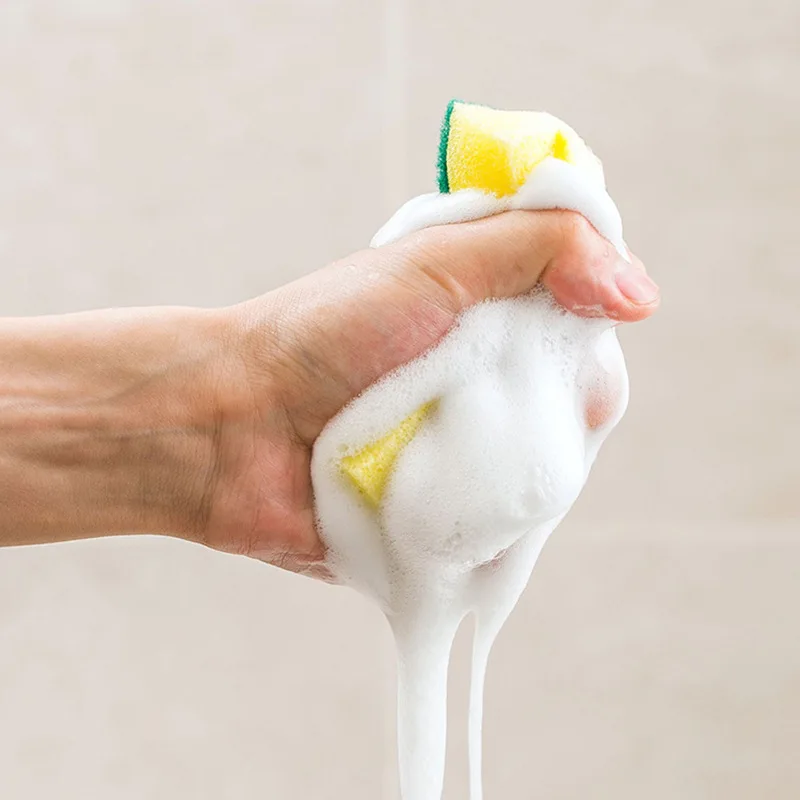 10/20 قطعة إسفنجة غسل الأطباق المطبخ نانو الصنفرة ماجيك نظيفة فرك وعاء الصدأ البقع البؤرية الإسفنج إزالة عدة تنظيف فرشاة الإسفنج #4