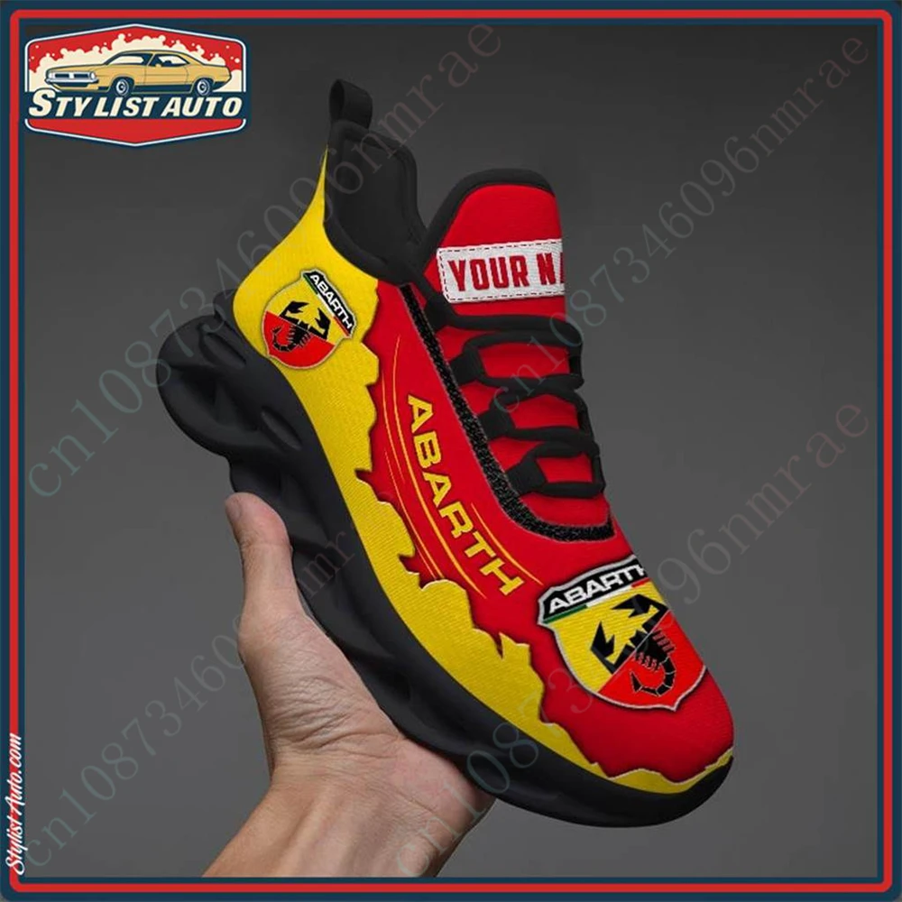 Abarth Sports Shoes For Men Big Size Men's Sneakers Casual Running Shoes Unisex Tennis Lightweight Male Sneakers Custom Logo