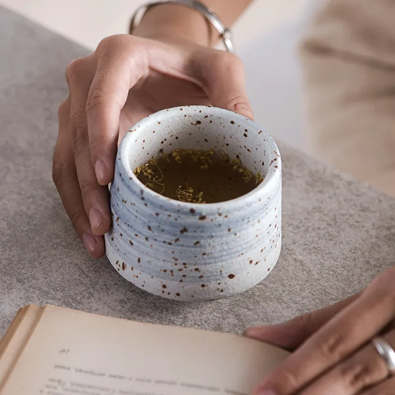 

# Wholesale Custom New Classic Burning Round Matte Ceramic Cup Ceramic Stone Coffee Cup Coffee Gift #