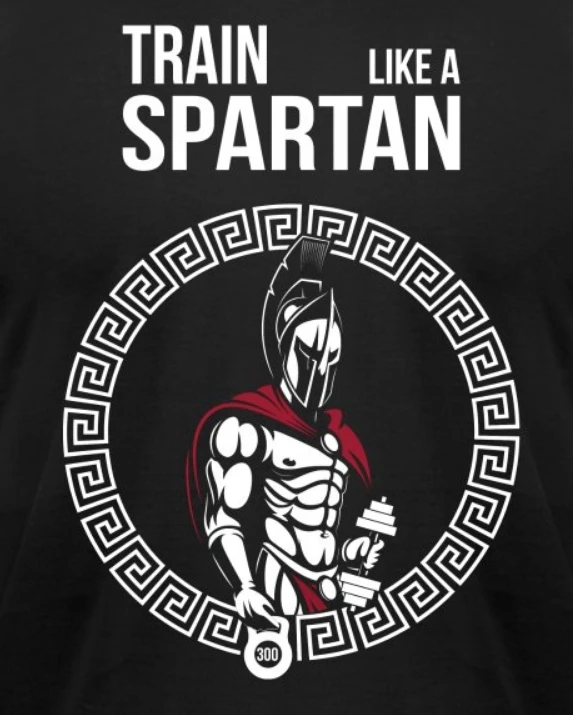 Spartan Warrior Gym Fitness Training T-Shirt 100% Cotton O-Neck Short Sleeve Summer Casual Mens T-shirt Size S-3XL