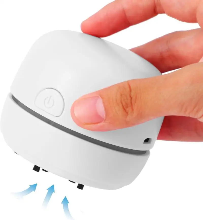 Miniaspiradora inalámbrica de mano, barredora de escritorio portátil, herramientas de limpieza para el hogar y la Oficina, limpiadores de teclado con migas de lápiz