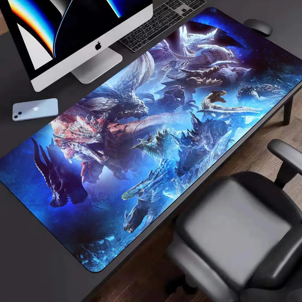 Mouse Desk accessories Monster_Hunter_WorldS High-end E-sports Mouse Pad Mechanical Gamer Non-Slip Rubber Edge Valorant locking