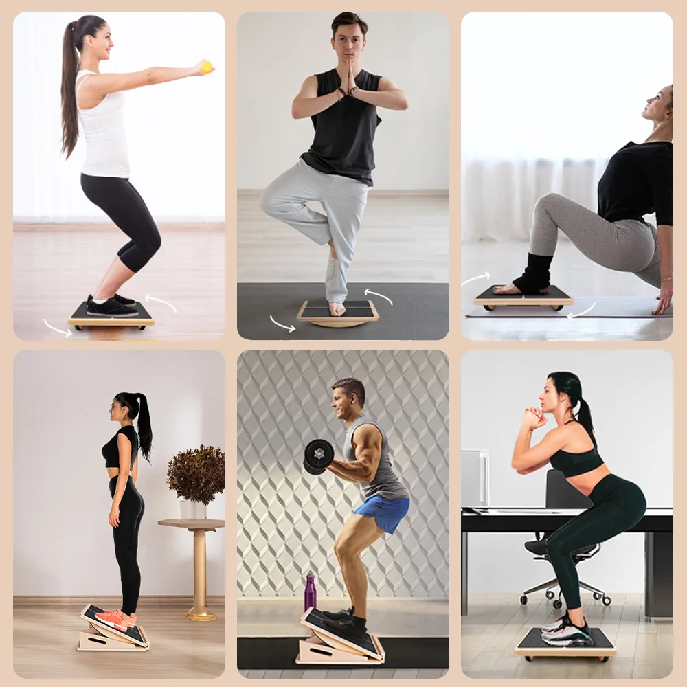 Verstellbares Wadenstreckbrett Fußwippe - Lindert Plantarfasziitis und Achillessehnen-Schmerzen, Verbessert die Flexibilität – Detail 7