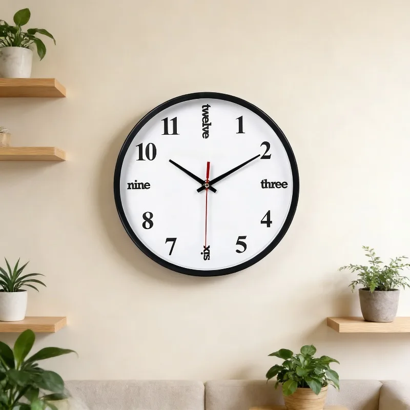 Silent Wall Clock Modern Minimalist Wall Clock Creative Simple Hanging Clocks Living Room Aesthetic Decoration Accessories