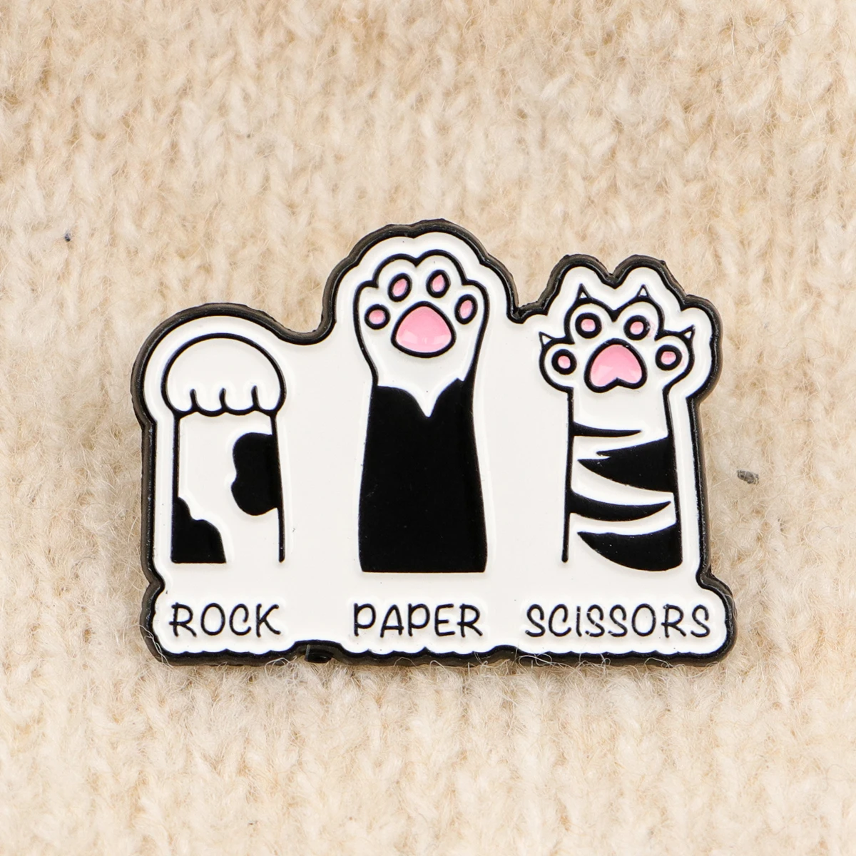 Pin Enamel Cakar Kucing Kartun Lucu Bros Hewan Pin Kerah Lencana untuk Ransel Aksesoris Pakaian Perhiasan Kawaii Hadiah