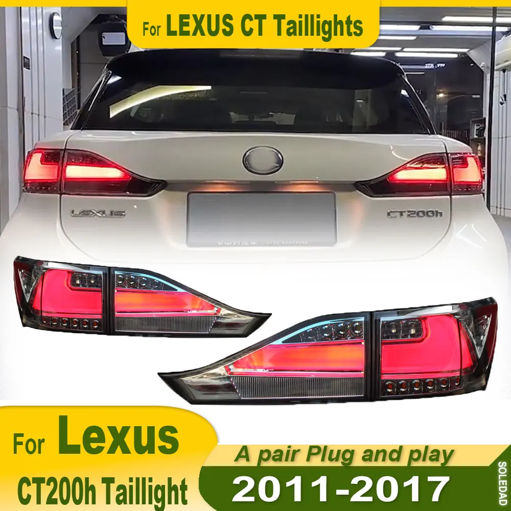 Car Tail Lamp for Lexus CT200H LED Taillight 2011 2012 2013 2014 2015 2016 2017 CT200 Rear Fog Brake Turn Signal Car Accessories