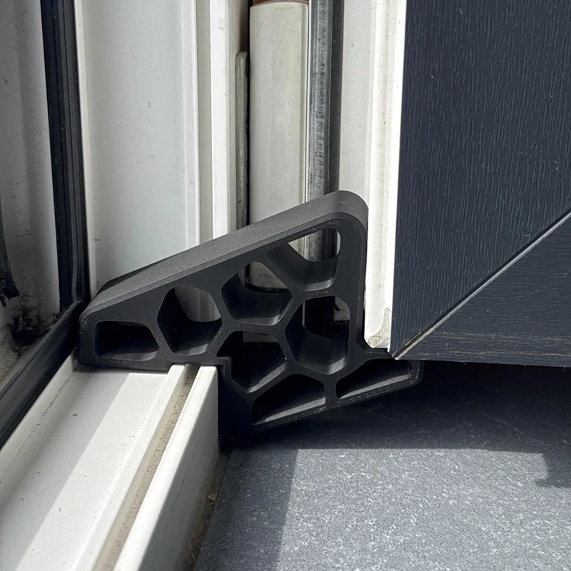 Heavy-Duty Window Door Stop Wedge Non-slip Balcony Door with Track Lock Stopper Easy To Install Remove Doors Anti-wind Holder