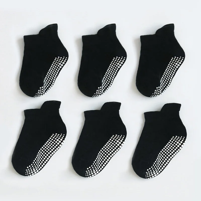 6 Paar rutschfeste Kindersocken für Kinder, Jungen, Mädchen, Baby, Innenbereich, Bodensocken, Kleinkinder, Laufen lernen, Söckchen – Detail 5