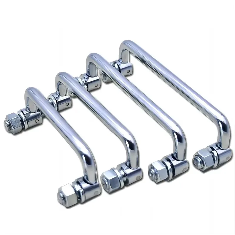 

Iron Handle Carbon Steel U-Shaped Door Mechanical Folding Handle Square Furniture Hardware Several Sizes Hot Sale