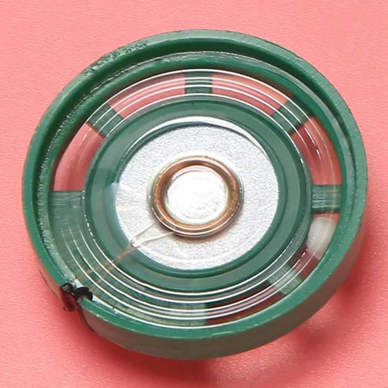 BETTER 8X 0.25 W 32 Ohm ลําโพงแม่เหล็กพลาสติกพร้อมเส้นผ่านศูนย์กลาง 27 มม. สีเขียว + สีเงิน