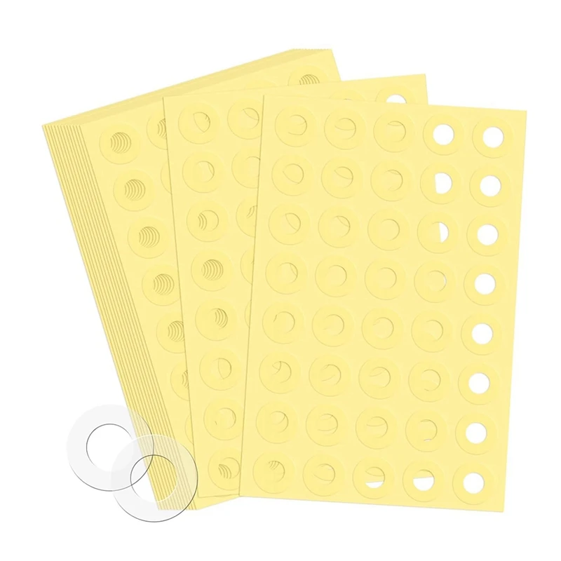 4000Pcs Hole Punch Reinforcement Stickers, Self-Adhesive 1/4 Inch Diameter Loose-Leaf Binder Paper Hole Protectors