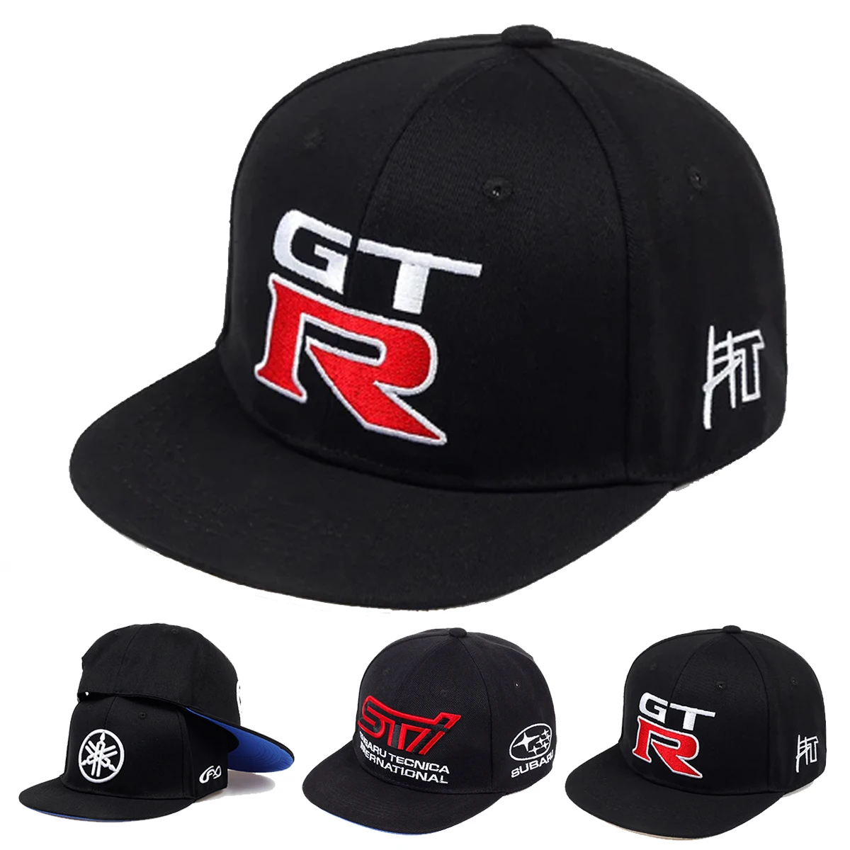 Unisex GTR Letter Embroidery Hip-hop Hats Spring Autumn Outdoor Adjustable Casual Baseball Caps Sunscreen Hat