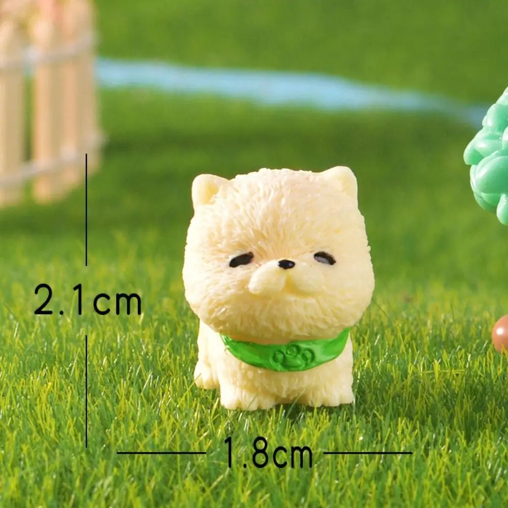 14pcs Exquisite Resin Craft Doggy Model Desktop Decoration Mini Animal Statue Teddy Corgi Dog Figurine Miniature Landscapes