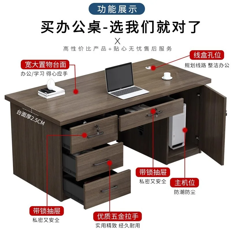 Desk E0 environmentally friendly simple modern staff staff single office multi-person table and chair combination simple desktop