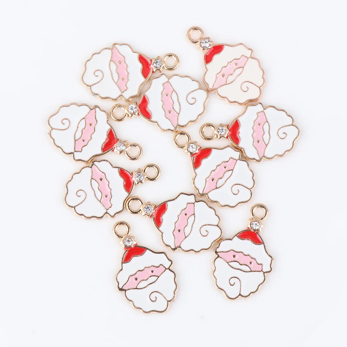 10 Pcs DIY Earrings Jewelry Accessories Christmas Ornament Bracelet Making Charms