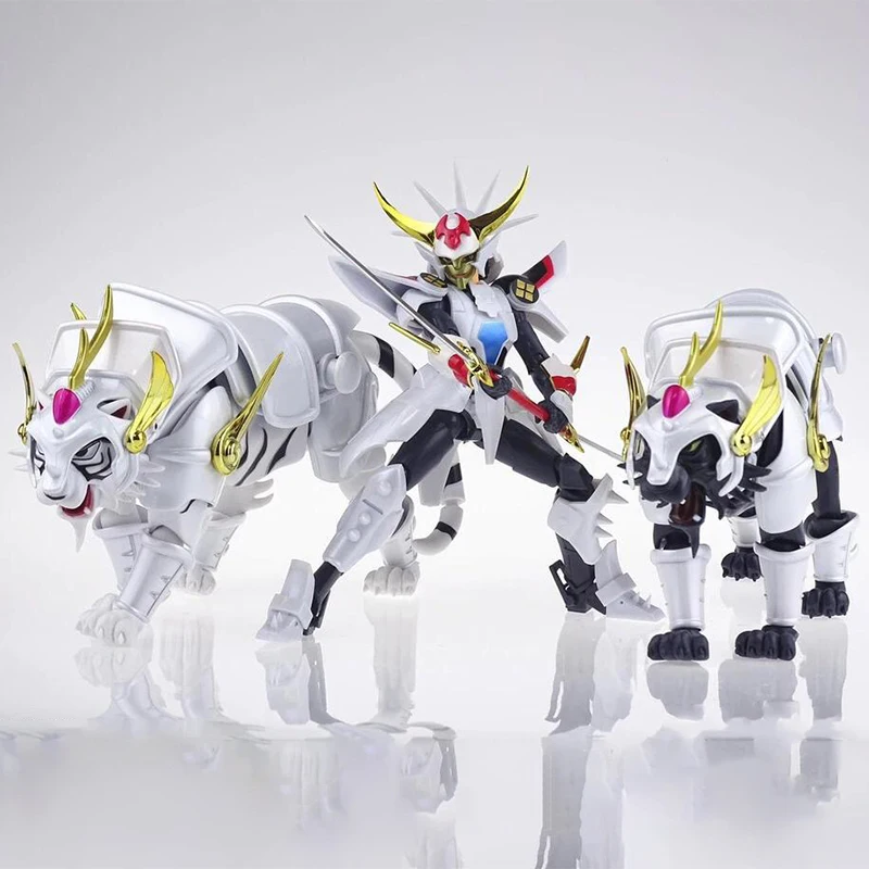 

Koo Model Action Figure Yoroiden Samurai Troopers Ronin Warriors White Tiger Black Tiger Kikoutei Rekka Anime Figure Toys Gift