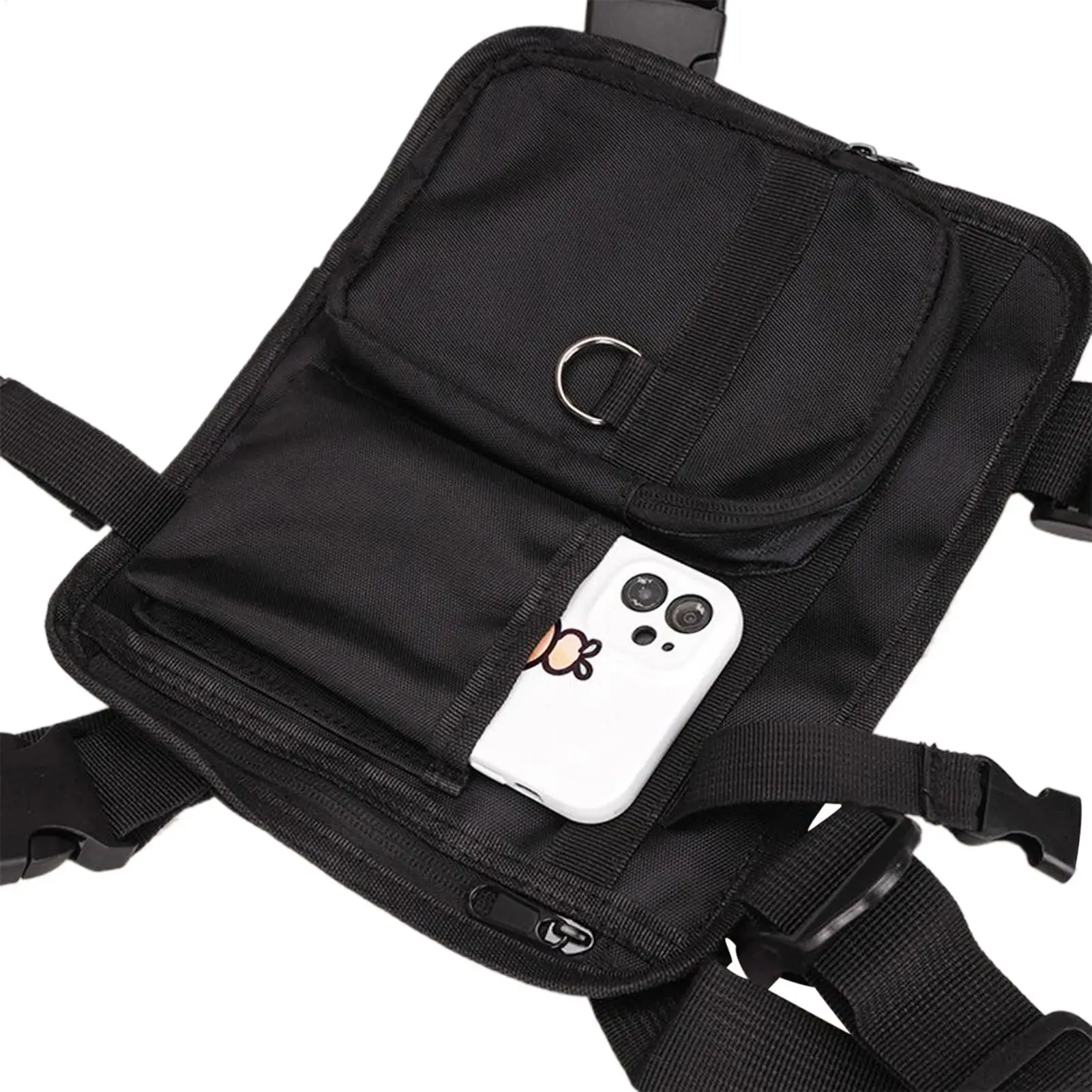 メンズ-ランニング-チェストパック-アウトドアバッグ-スマホホルダー-ベスト-ポーチ-ジョギング-ウォーキング-レディース-ワークアウト-釣り用