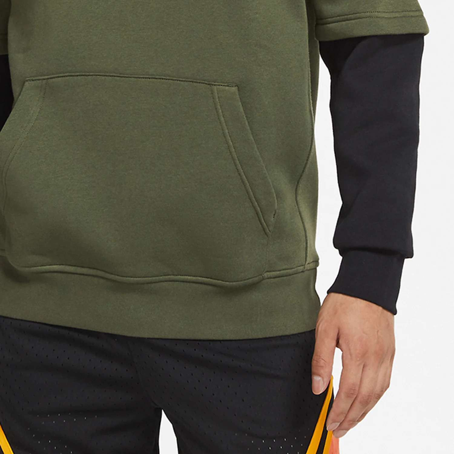 Nike genuine genuine JORDAN Men's Fake Two-Piece Fleece-Lined Warm Sport Sweatshirt DV1598-325