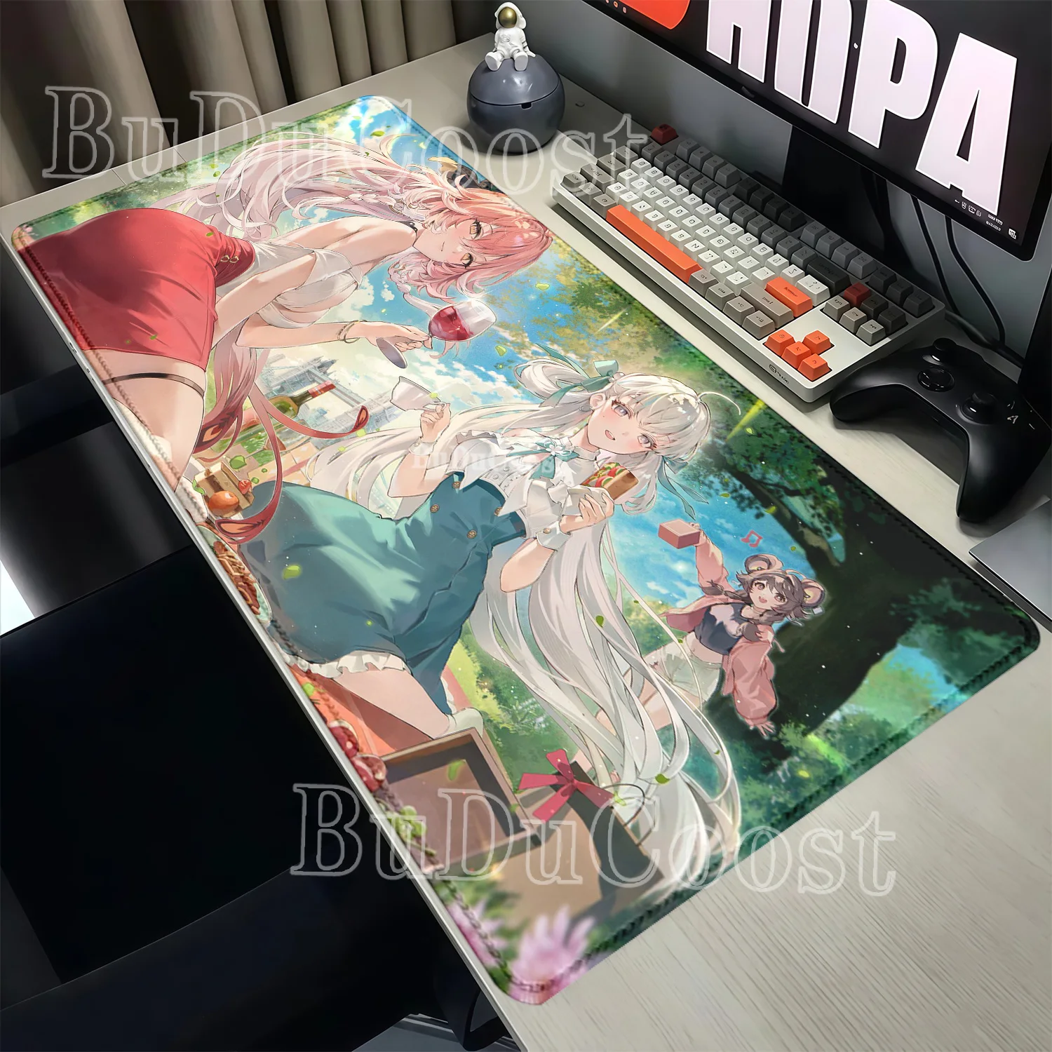 HD Printing Changli Wuthering Waves Gaming Mousepad PC Keyboard Desk Mat Xxl Office Accessories Rubber Anime Sexy Girl Mousepad