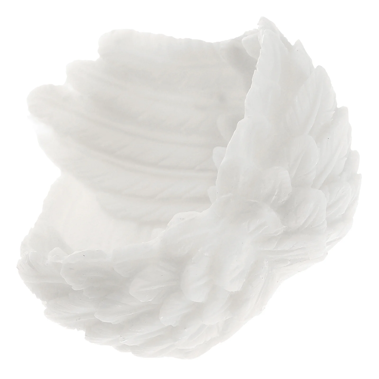 

Resin Crystal Ball Holder Wing-Shaped Desktop Display Rack Decorative Sphere Stand Elegant Resin Craft Base for Jewelry Showcase