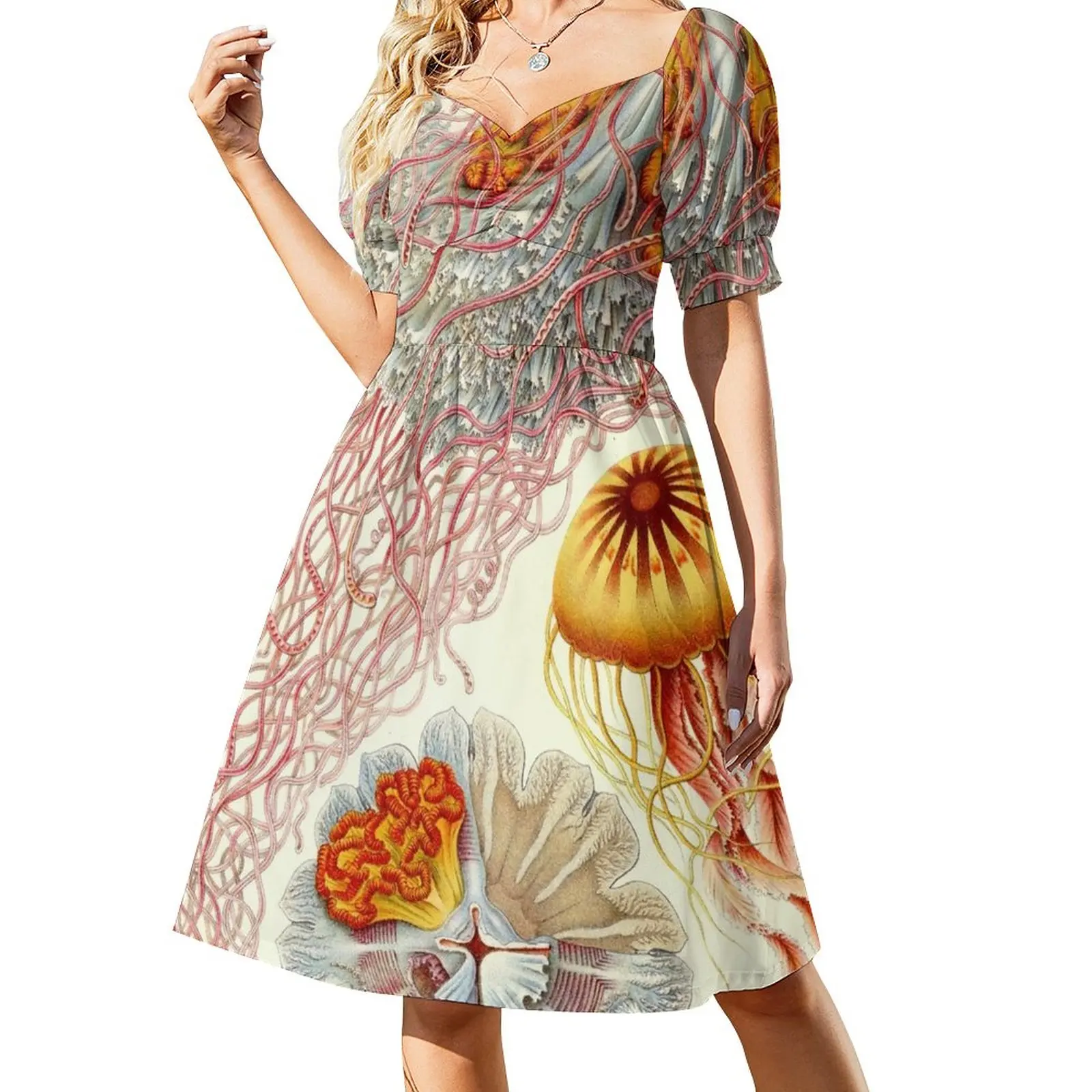 

Jellyfish - Ernst Haeckel Sleeveless Dress elegant and pretty women's dresses summer dress woman 2023