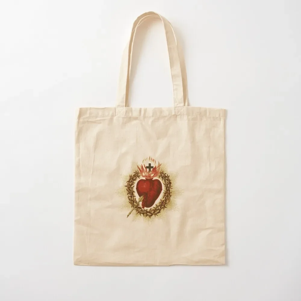 

Sacred Heart of Jesus Catholic Devotion Christian Tote Bag university shopper bag Women's shopper Tote Bag