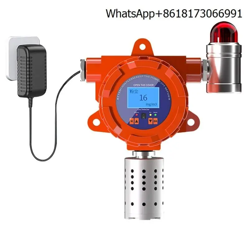 Dust concentration detector Industrial fixed PM2.5 workshop Feed factory Particulate matter monitoring Detection reminder