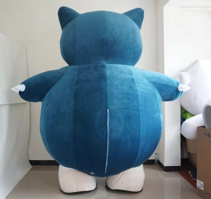 Miniso Pokémon disfraz inflable de mascota snorlax Kirby Beast Walking Doll ropa publicidad Halloween vestido de fiesta de Navidad