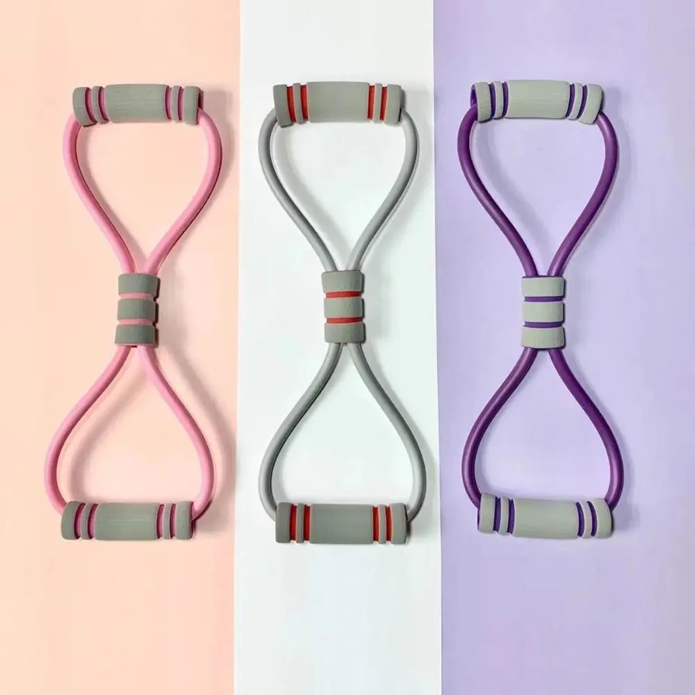 

Durable Bolded Figure 8-Shaped Tensioner TPE Tube Elongated Tension Rope Not Easily Deformed Yoga Elastic Band Female
