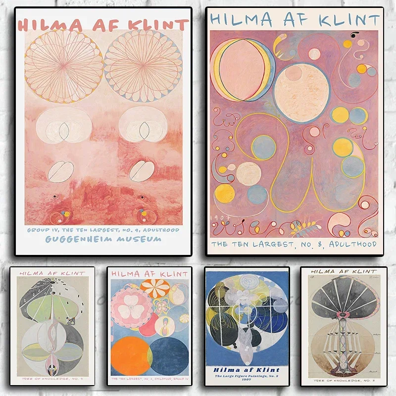 Tree of Knowledge Hilma Af Klint Prints Poster Abstract Swedish Canvas Painting Vintage Exhibition Wall Art Picture Home Decor