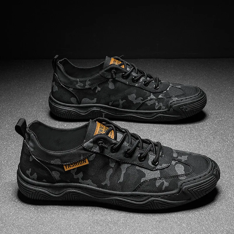 

Sapatilhas de homem Summer Vulcanize Shoes Fashion Breathable Camouflage Casual Men Sneakers Flats Outdoor Walking Non-slip
