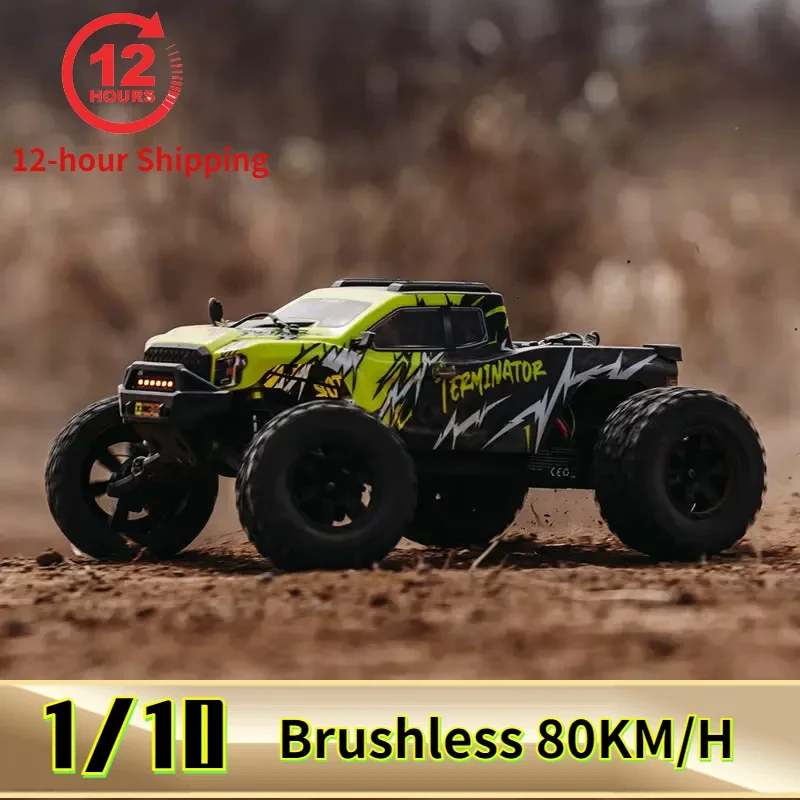 

OMNI-TERMINATOR 1/10 Rc Car Brushless 80KM/H 4WD Off-Road Climbing Racing Vehicle Buggy Remote Control Truck Model Toy Adult Boy