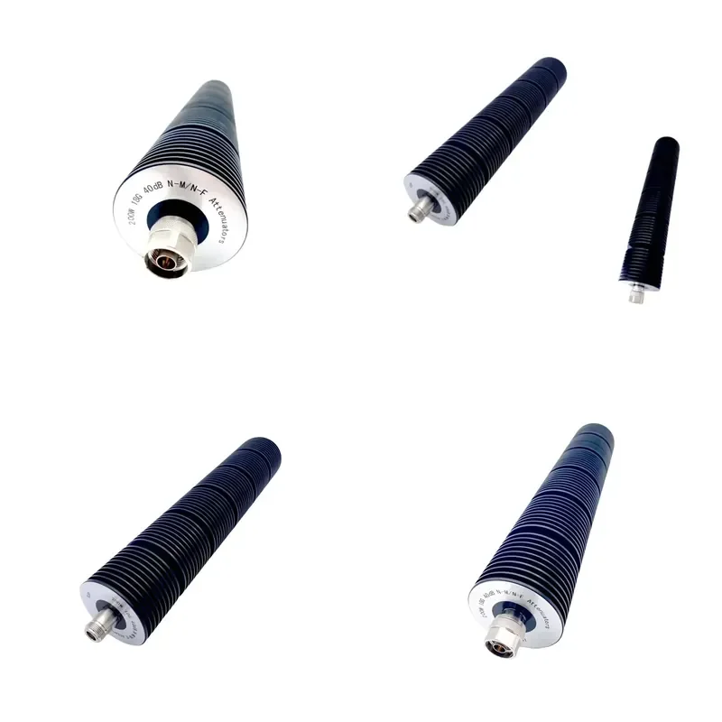 RF Coaxial Fixed Attenuator DC to 18GHz 200W 40dB High Power Precision Signal Reduction for Radio Frequency Applications