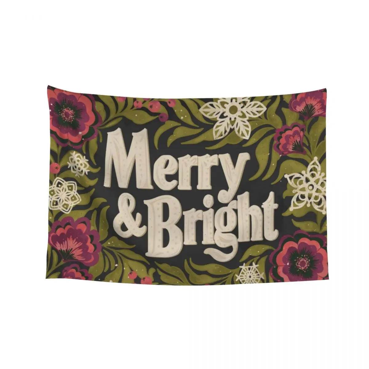 

Merry and Bright Tapestry Decoration Room Christmas Decoration Bedroom Deco Living Room Decoration Tapestry