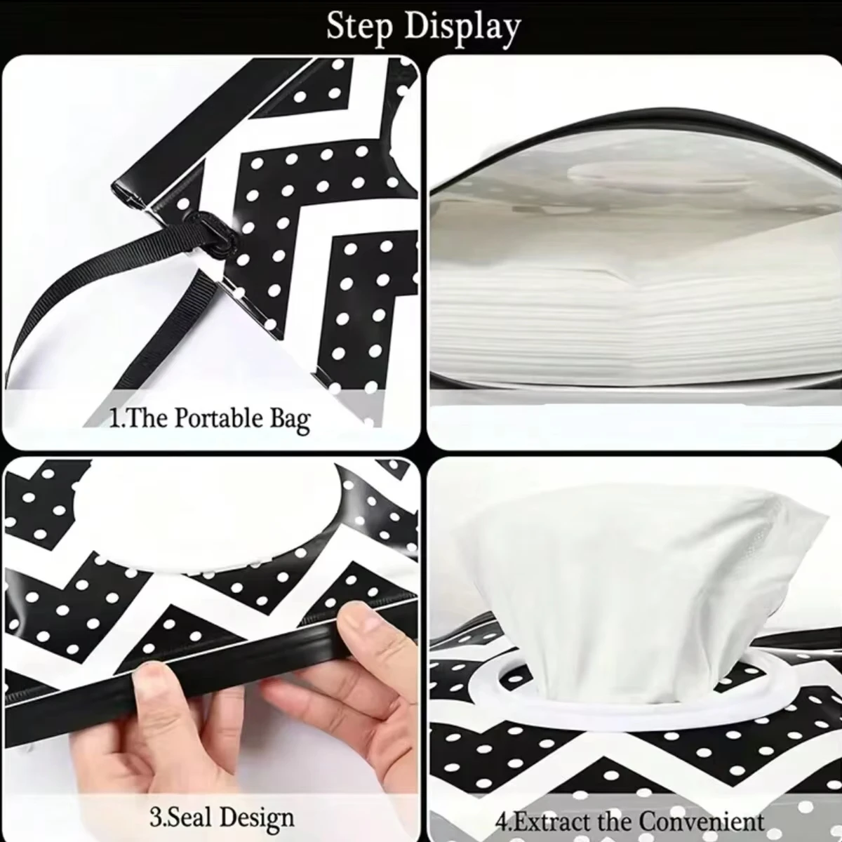 1/2 stücke Baby Wischen Lagerung Tasche Nachfüllbar Für Reise Maske Taschen Tissue Taschen Feuchttücher Outdoor Camp Nützliche Baby kinderwagen Zubehör – Detail 3
