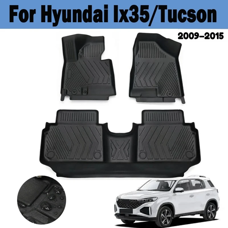 

For Hyundai Ix35/Tucson 2009–2015 Floor Mats Left Hand Drive Car Floor Mats |Cargo Liner Mat Trunk Mat |Car Interior Accessories