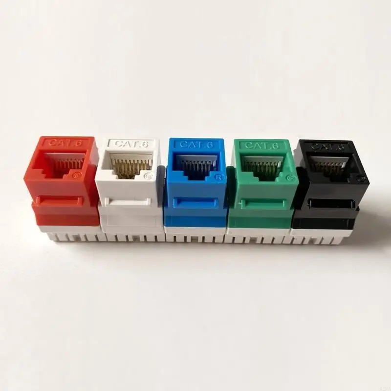 62ka 5pcs Cat6 сетевой модуль Информация о сокете RJ45 Адаптер разъема Keystone разъем Keystone