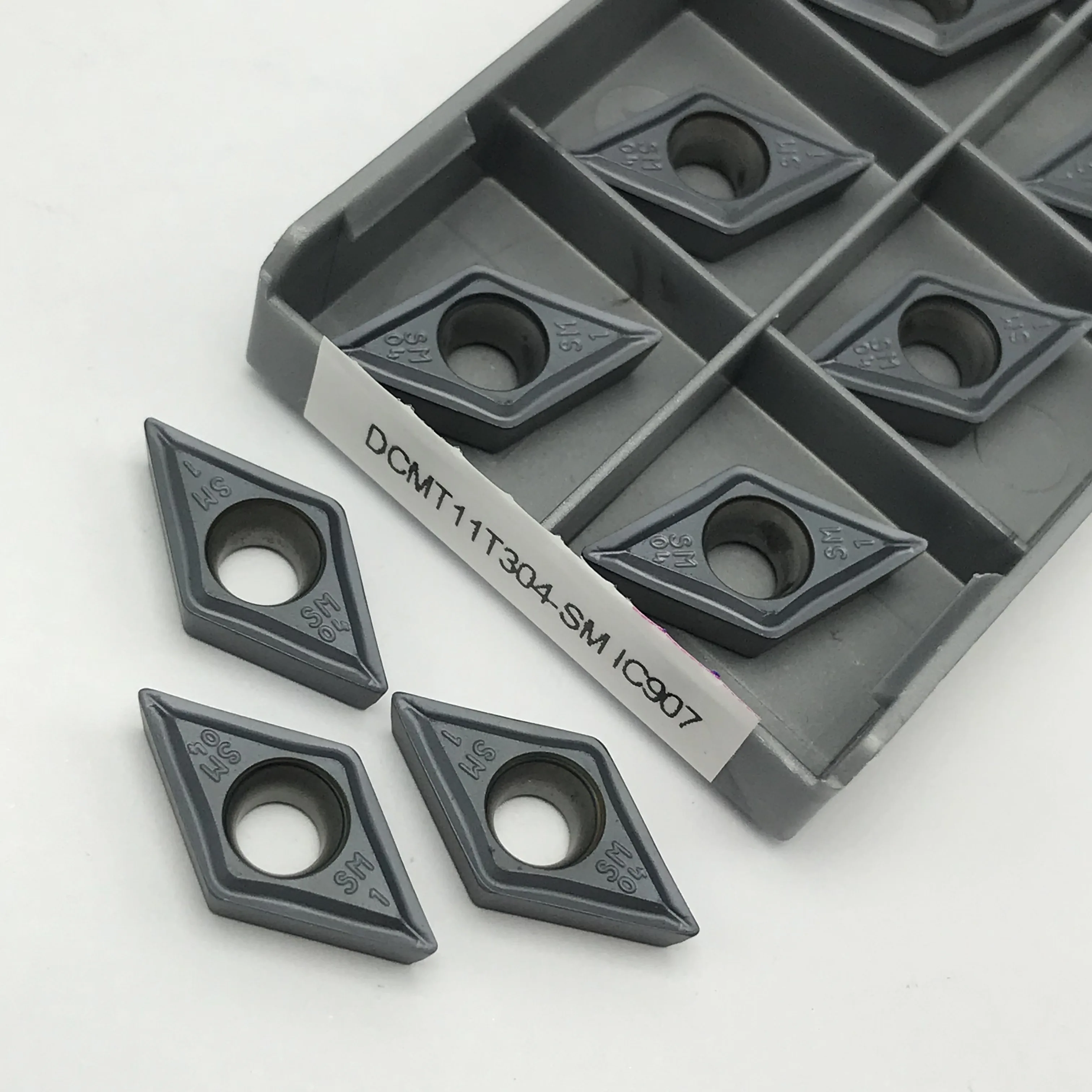 Imagem -05 - Carbide Insert Cutting Tool Ferramenta de Torneamento Interno Torno Cnc Alta Qualidade Dcmt11t304 Dcmt11t308 sm Ic907 Dcmt11t308