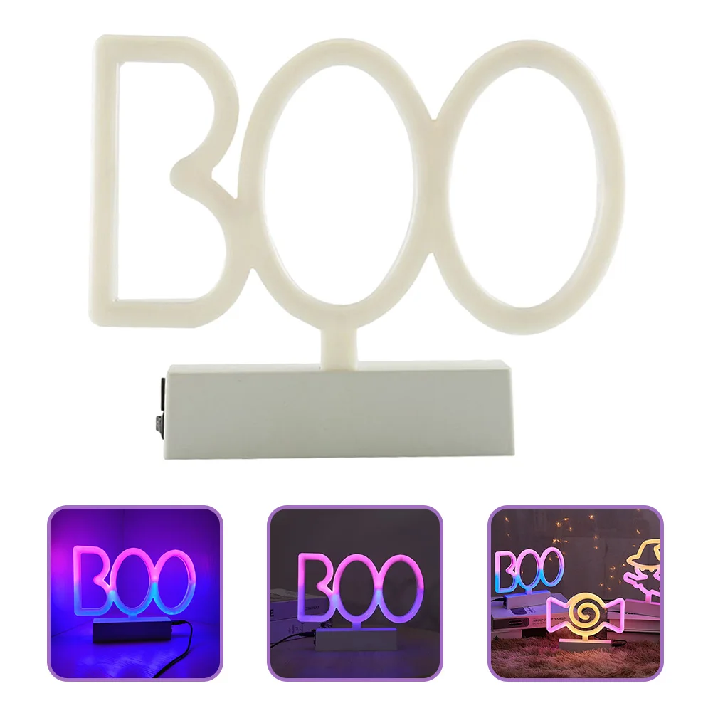 

Boo Neon Lamp LED Light USB Decorative Bedroom Atmosphere Night Light for Home Office Bar Party Gift LED Bar Sign