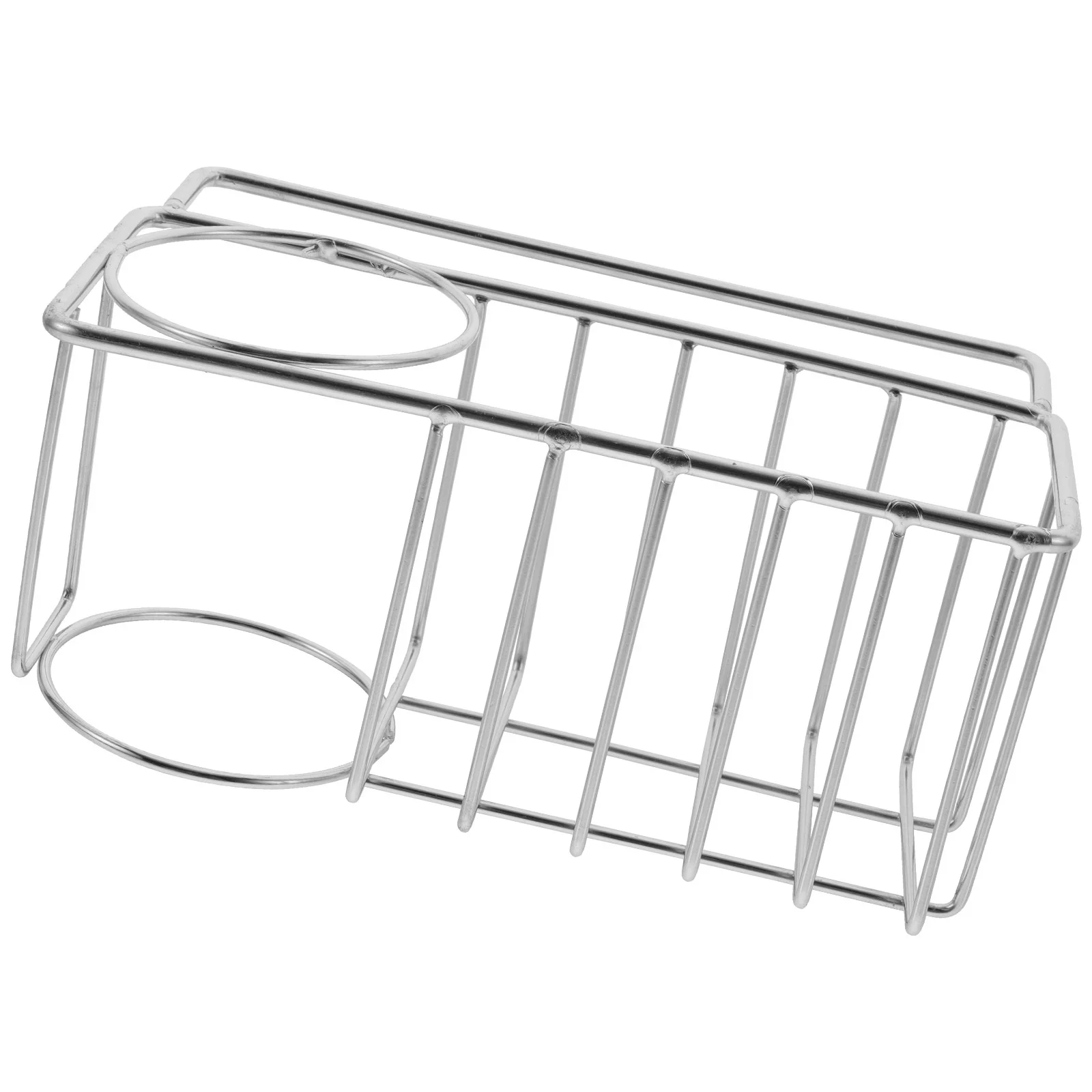 

Kitchen Sink Sponge Holder Stainless Steel Sink Organizer Rack For Sponge Soap Dish Brush Storage No Drill Wall Mount