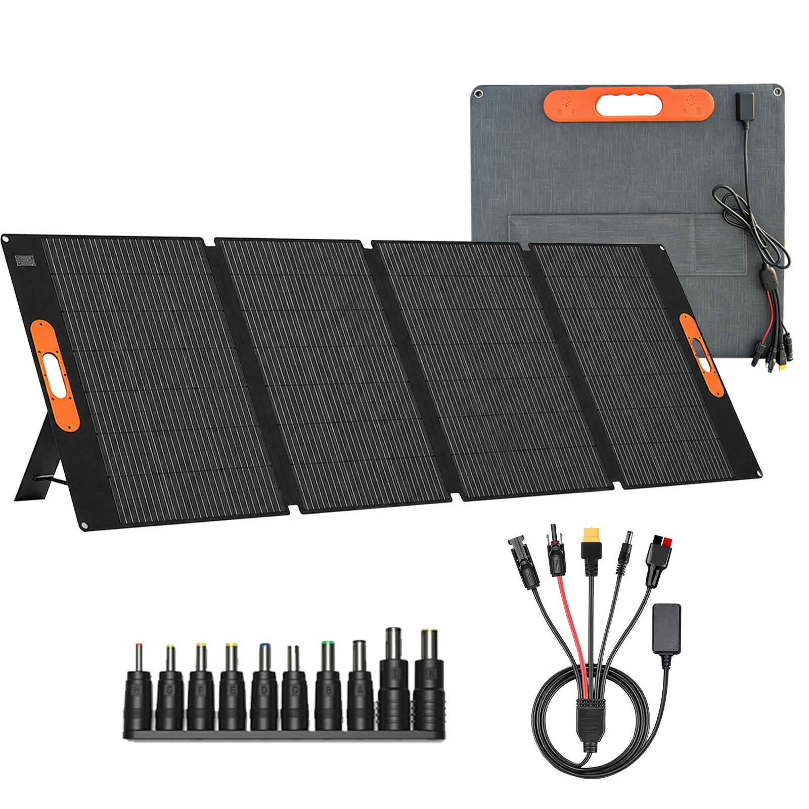 200W Faltbare Solarpanels, Tragbares Solar-Ladegerät, Komplettset für Outdoor-Tourismus, Camping und Stromversorgung