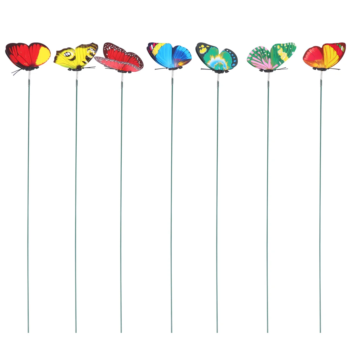 

24pcs Simulated Butterfly Dragonfly Picks 3D Garden Stakes For Home Office Desk Decor Colorful Plastic Figurines Flowerpot Vase