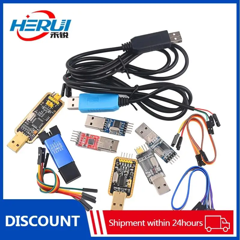 

Local gold CH340G Usb-to-ttl module RS232 to serial port CH340T download board Swipe download cable