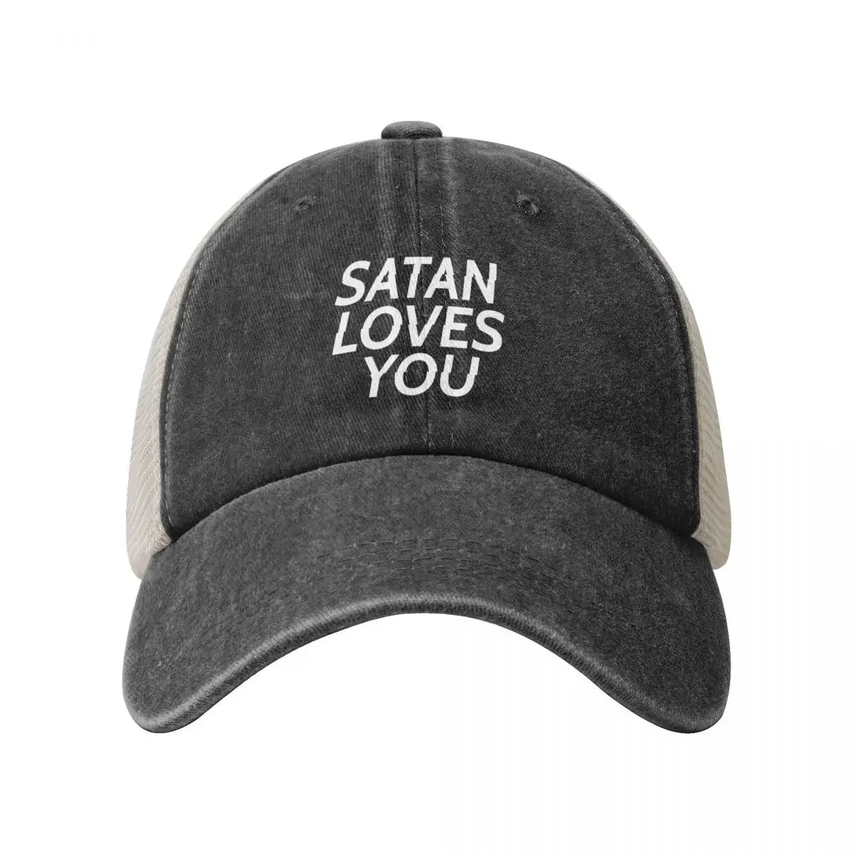 Satan Loves You Baseball Cap custom Hat Thermal Visor summer hat Bobble Hat Boy Women's