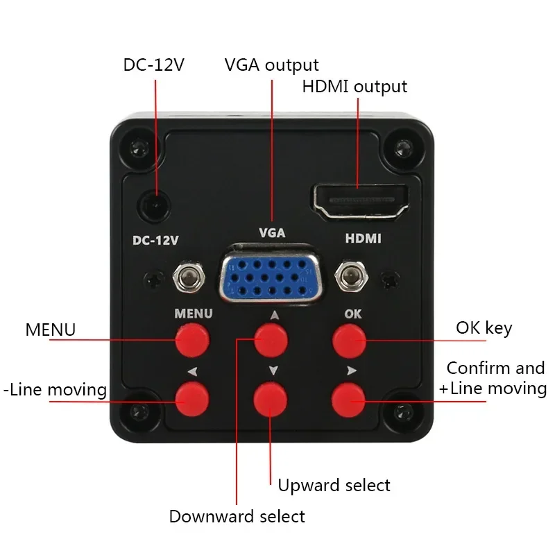 1080P 60 Frames HD HDMI VGA 50*50*58mm Digital Microscope Camera Microscopio Para Electronica Eyepiece Accesorio Telescopio