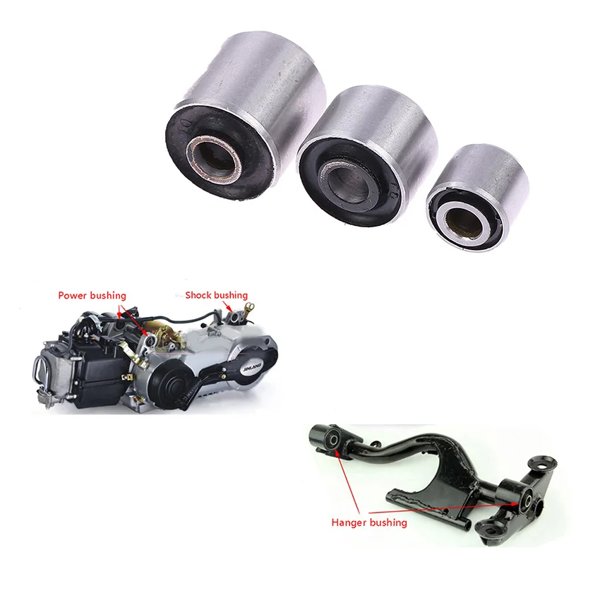 1Pc Motorcycle Universal Engine Mount Shock Bushing Hanger Bushing Power Bushing For engine cushion Scooter GY6 50cc 125cc 150cc