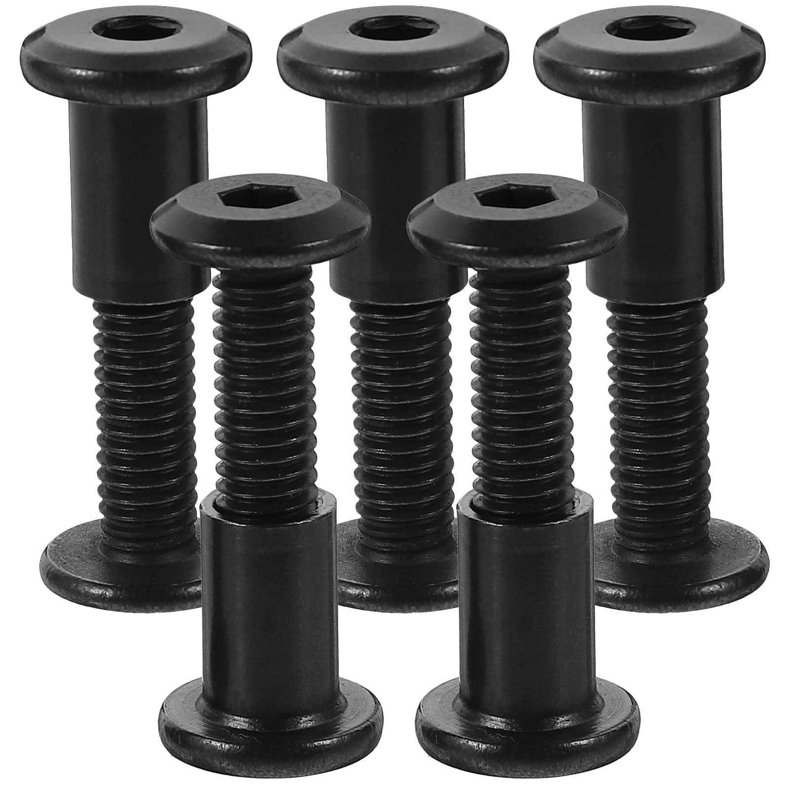 

M6 304 Stainless Steel Hexagon Screws Nuts M6x25 Durable Powder Coating Wear Resistance Binding Chicago Bolts Cap Nuts