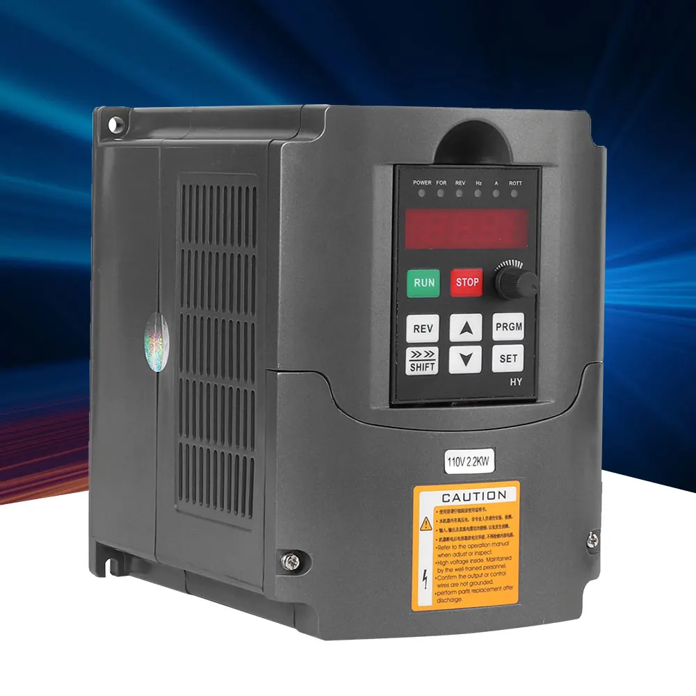 Inverter Boost 2.2KW 110V Single‑Phase Input 3‑Phase 110V Output Motor Controls HY02D211B Inverter Variable Frequency Drives
